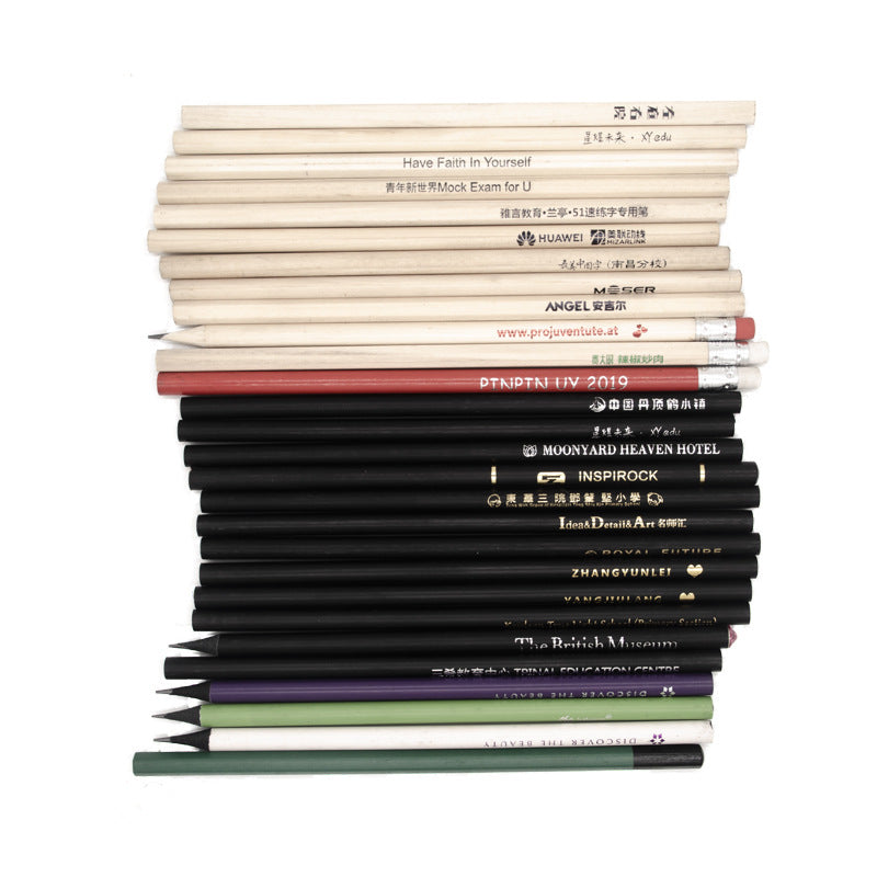 Natural Wood and Black Wood HB/2B Pencils