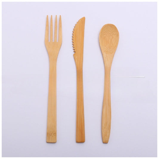 19cm Bamboo Cutlery Set