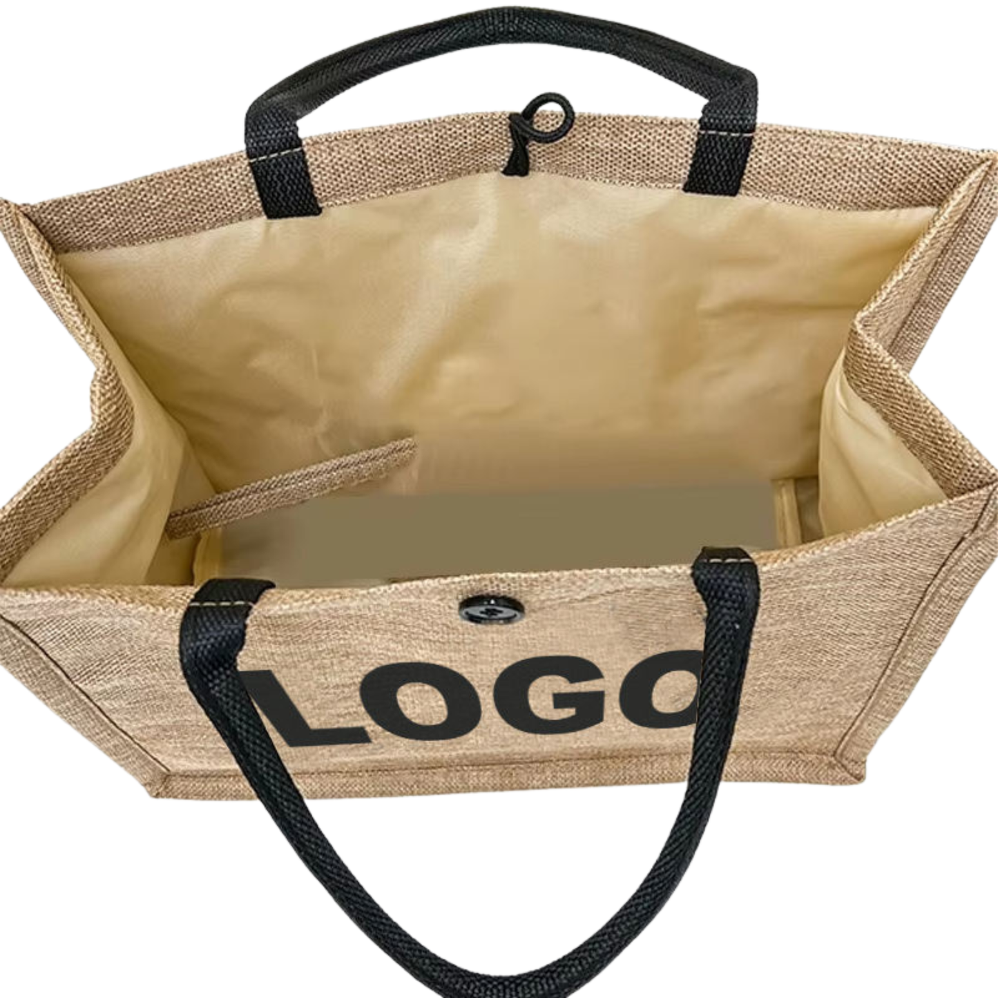 Personalized Linen Grocery Tote Bag – Premium Jute Bags Bulk for Corporate Branding