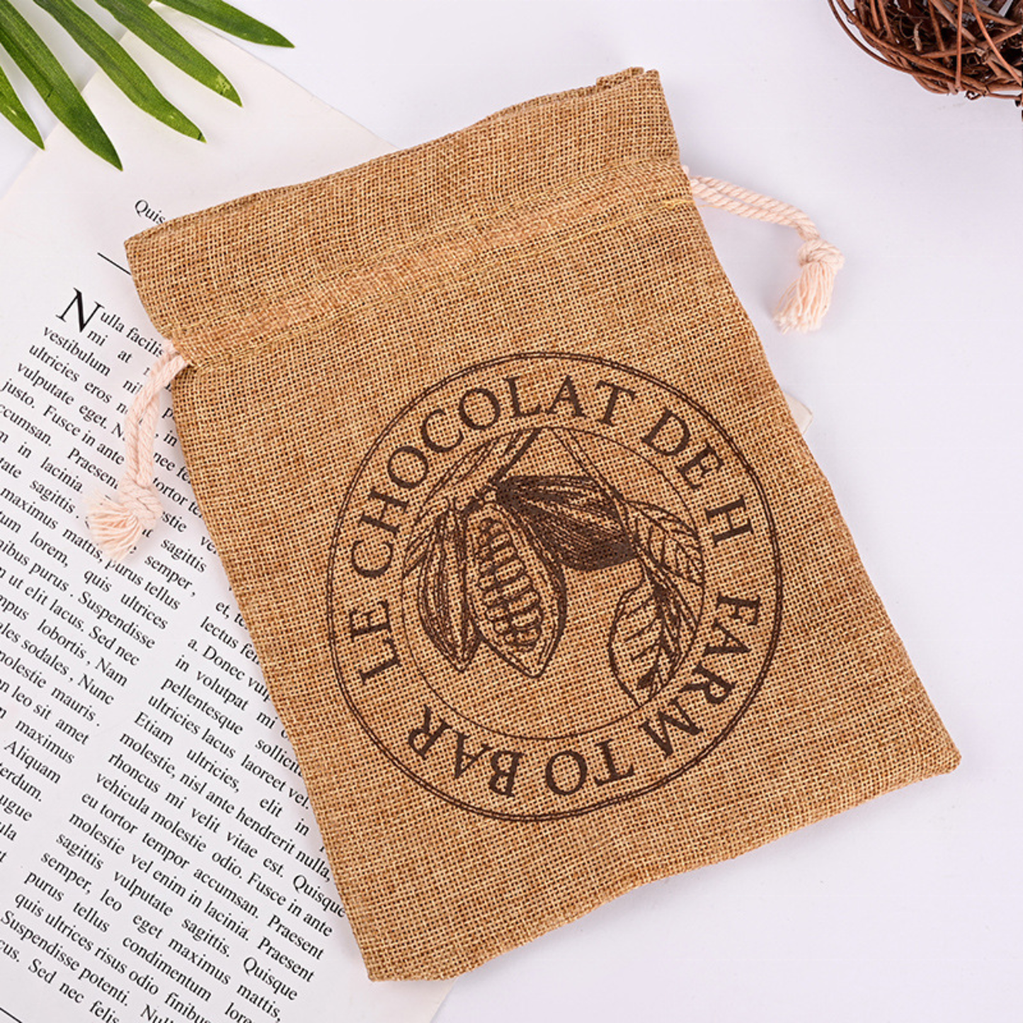 Premium Custom Drawstring Jute Bag Bulk for Corporate Branding