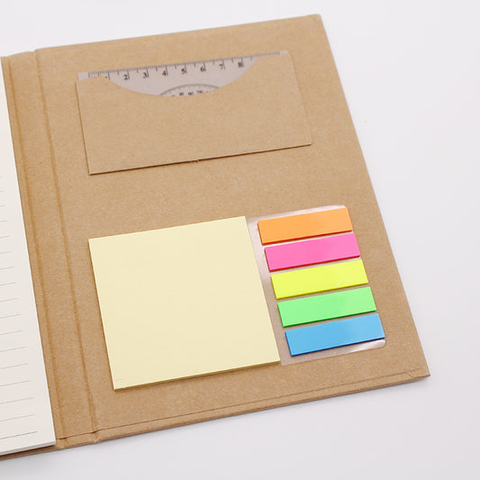 Triple-Layer Kraft Business Memo Pad with Ruler