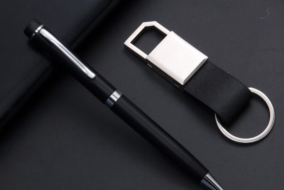 Executive PU Gift Set with Keychain & Pen
