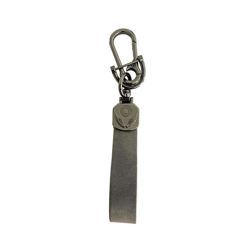 Faux Suede Leather Rope Keychain