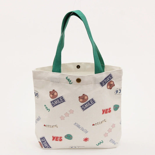 Cartoon Print Kids' Canvas Storage Bag