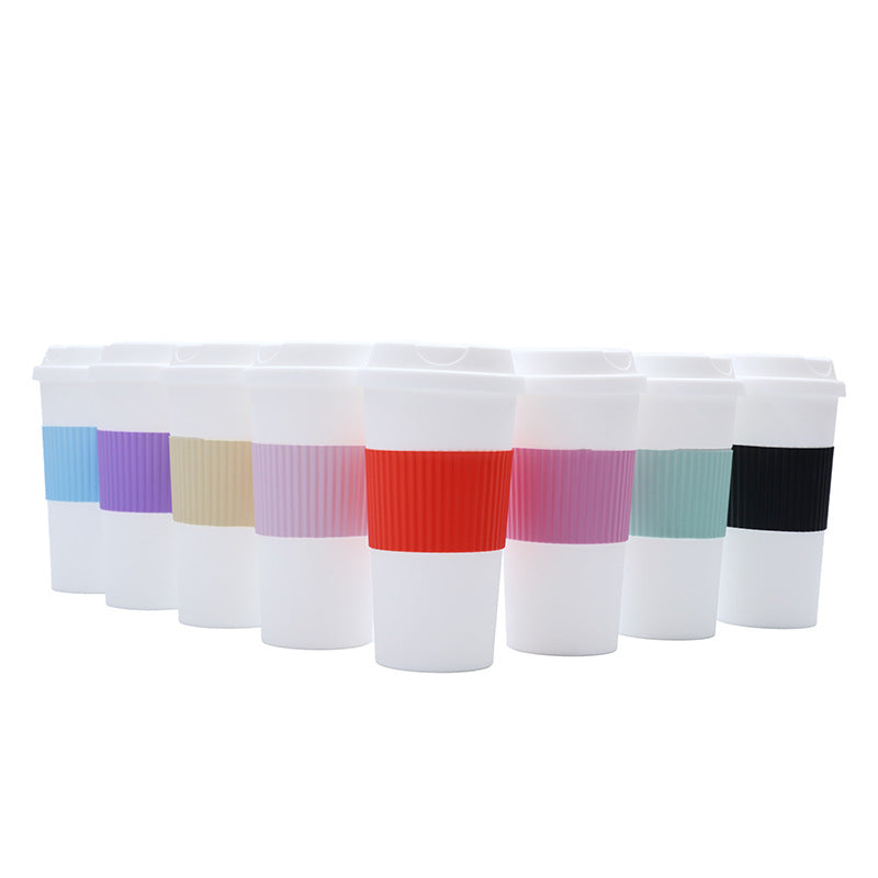 Large-Capacity Silicone Sleeve Mug