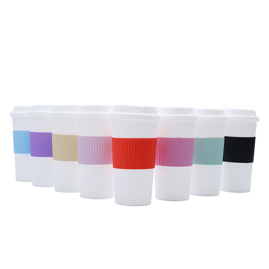 Large-Capacity Silicone Sleeve Mug