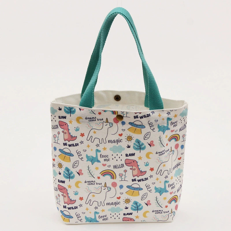 Cartoon Print Kids' Canvas Storage Bag