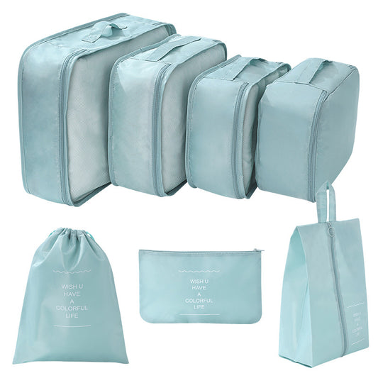 Seven-Piece Foldable Travel Organizer Set