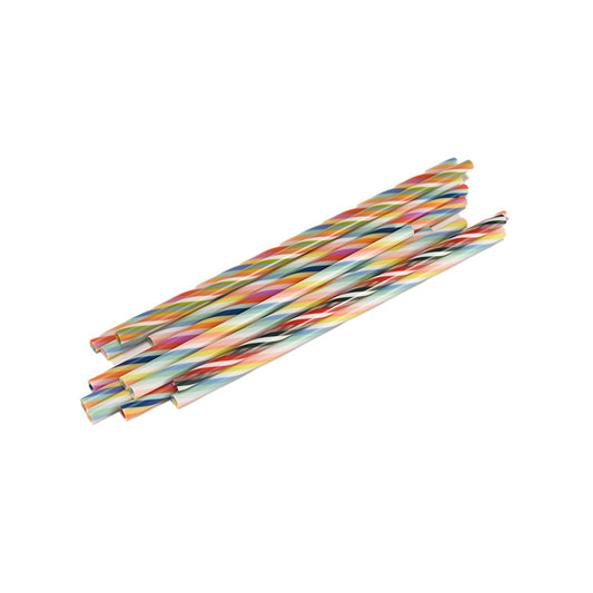 Colorful Threaded Reusable Straws