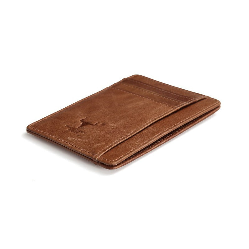 Minimalist Full-Grain Leather Slim Wallet