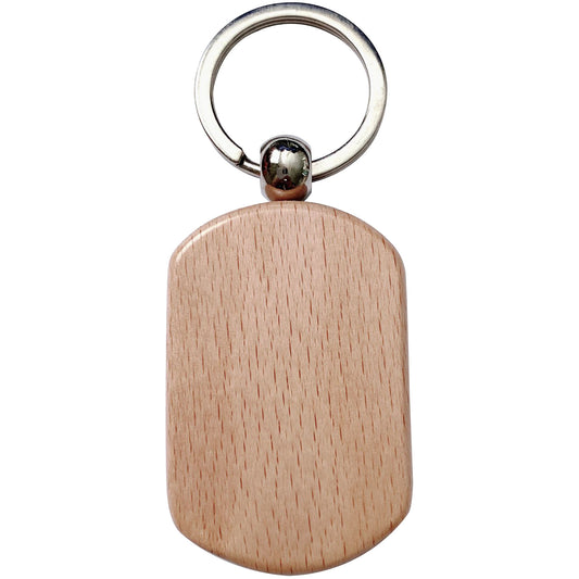 Wooden Keychain for Wedding Favors, Graduation Keepsakes