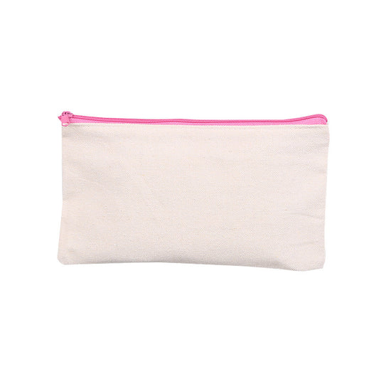Blank Canvas Zipper Pencil Case