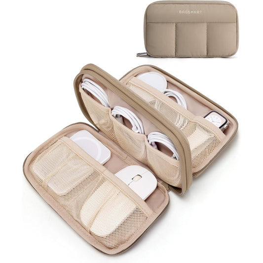 Portable Canvas Cable Accessories Storage Bag