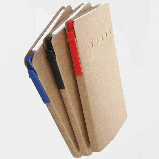 Customizable A5 Sticky Notes with Pen & Tabs