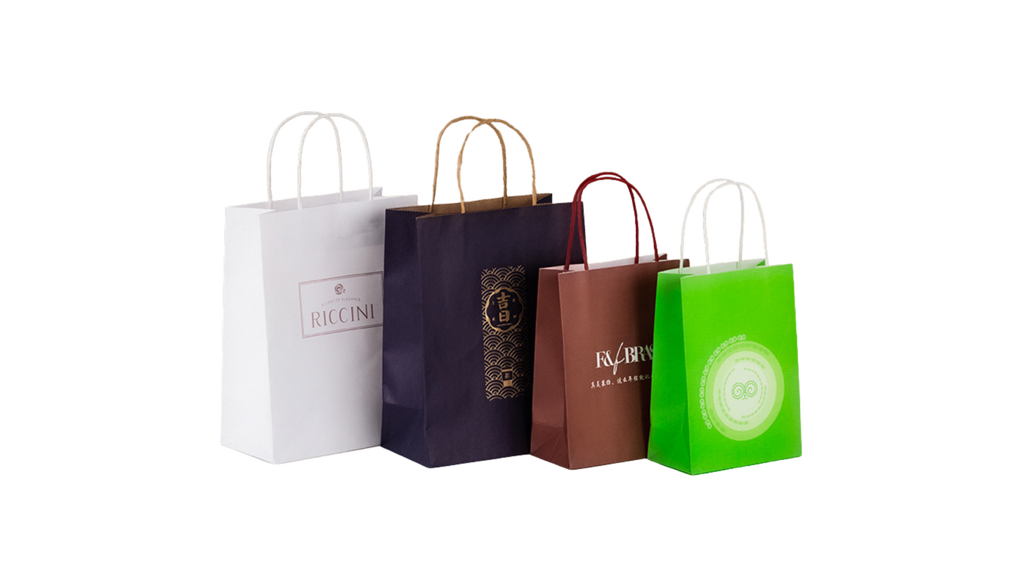 Custom Colored Kraft Paper Bags – Thick Takeaway Bags, Bakery Packaging, Gift Handbags
