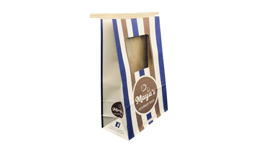 Kraft Paper-Plastic Food Bags with Zipper Seal