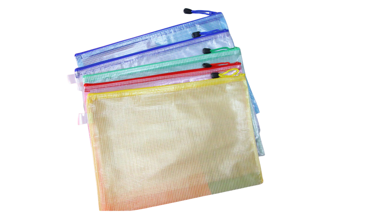 Waterproof Transparent Document Pouch with Zipper