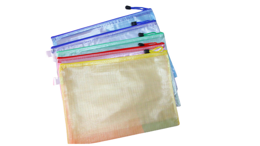 Waterproof Transparent Document Pouch with Zipper