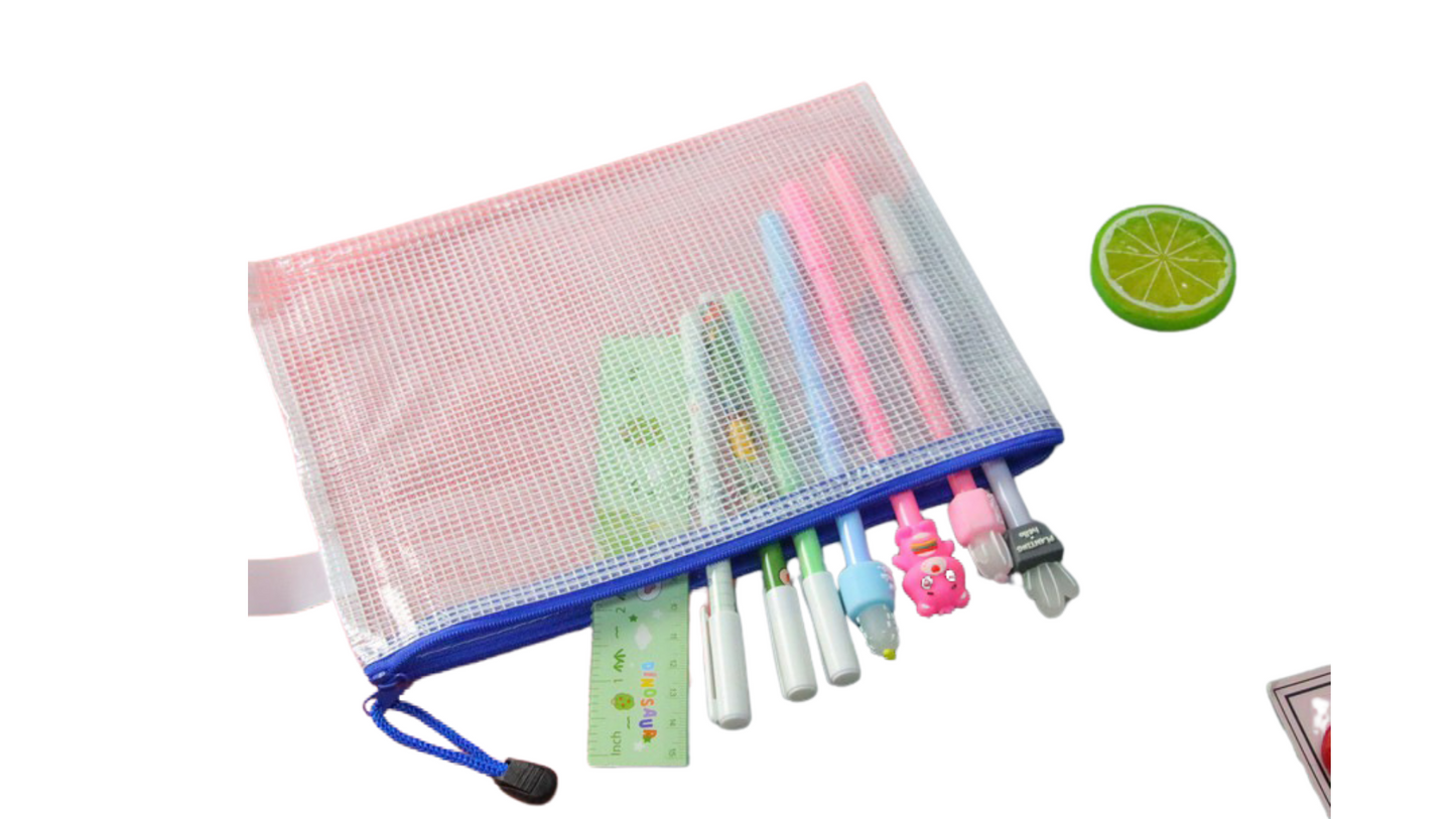 Waterproof Transparent Document Pouch with Zipper
