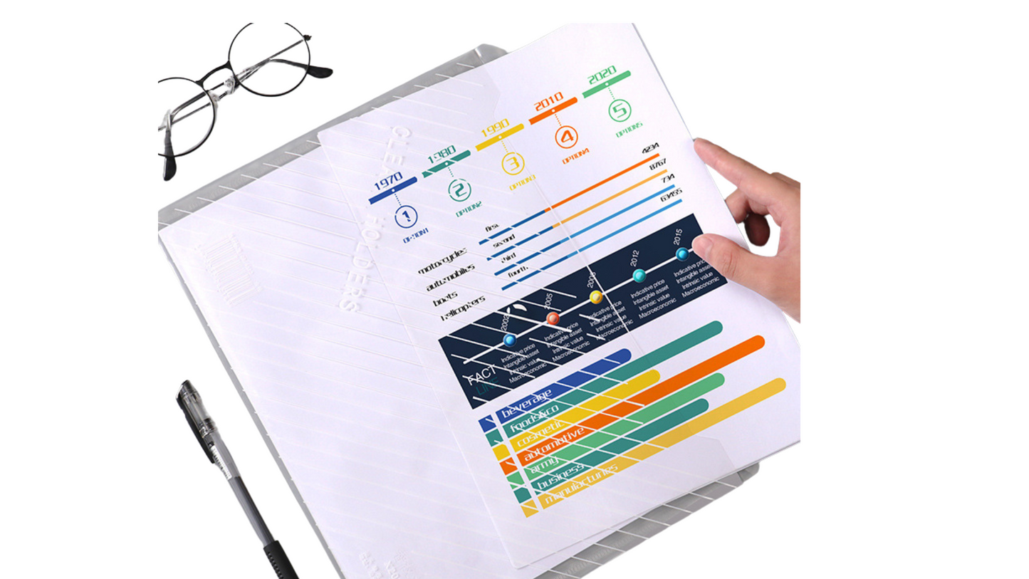 Plastic Button File Bag