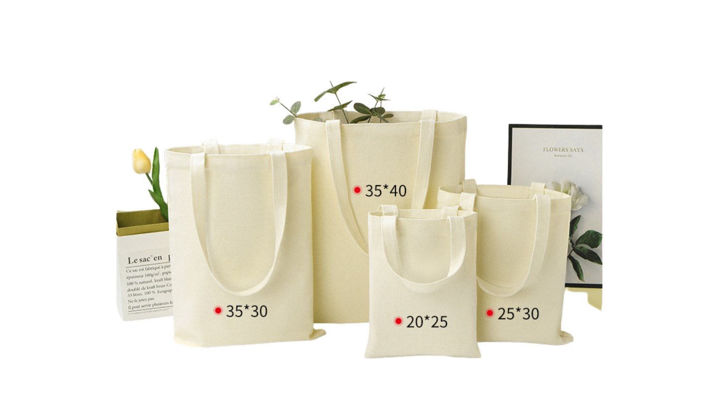 Custom Blank Canvas Tote Bag Natural Colour