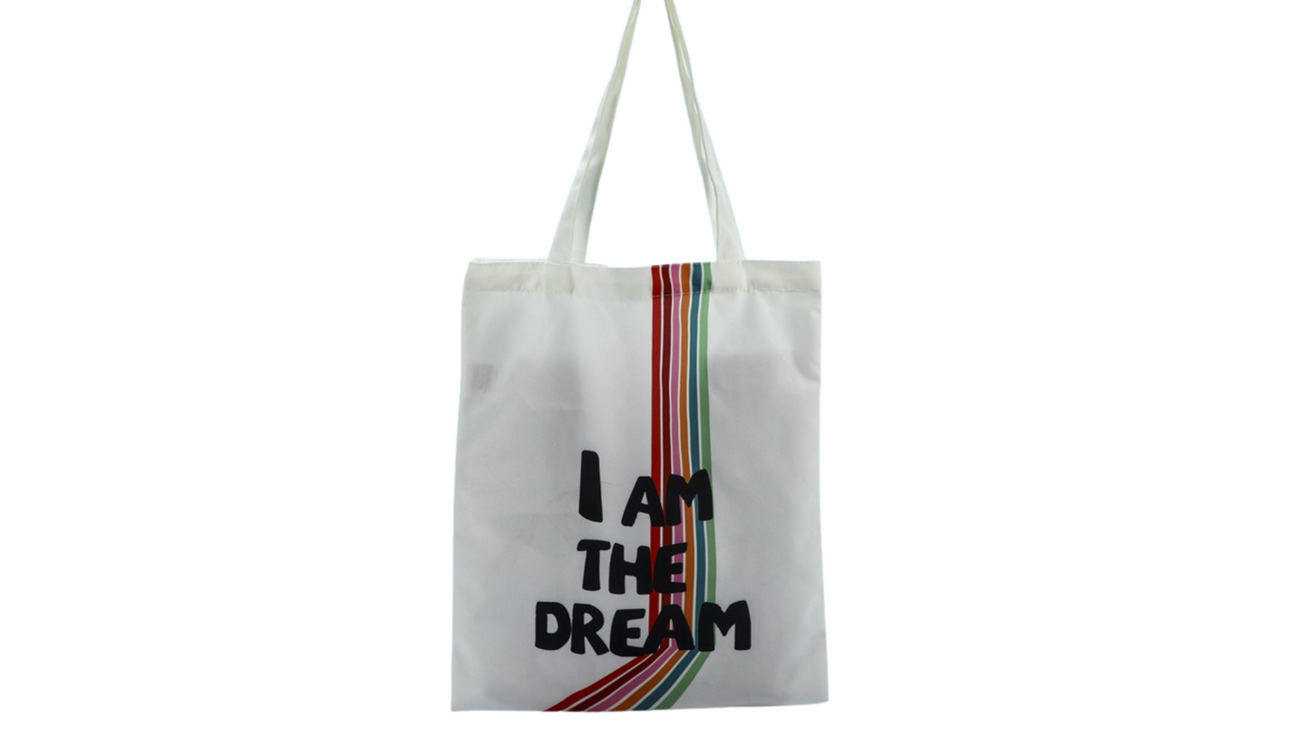 Stylish Tote Bag with Colorful Logo Printing