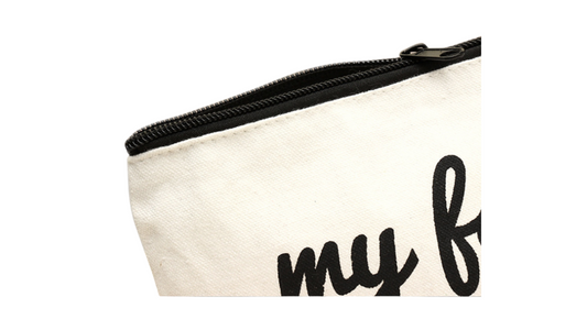 Cross-border canvas zipper pencil case