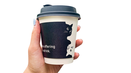 Custom Double-Wall Coffee Cups with Lids