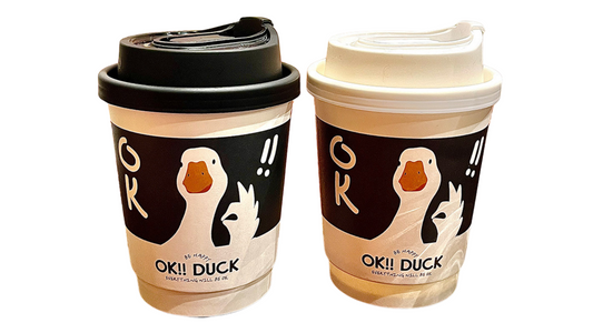 Custom Double-Wall Coffee Cups with Lids