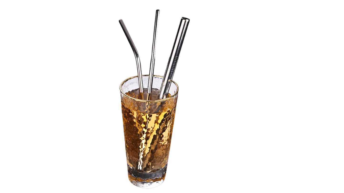 Reusable Stainless Steel Straw Set