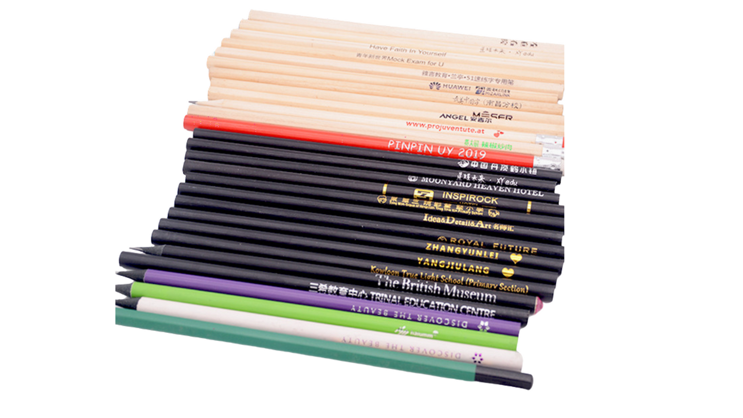 Natural Wood and Black Wood HB/2B Pencils