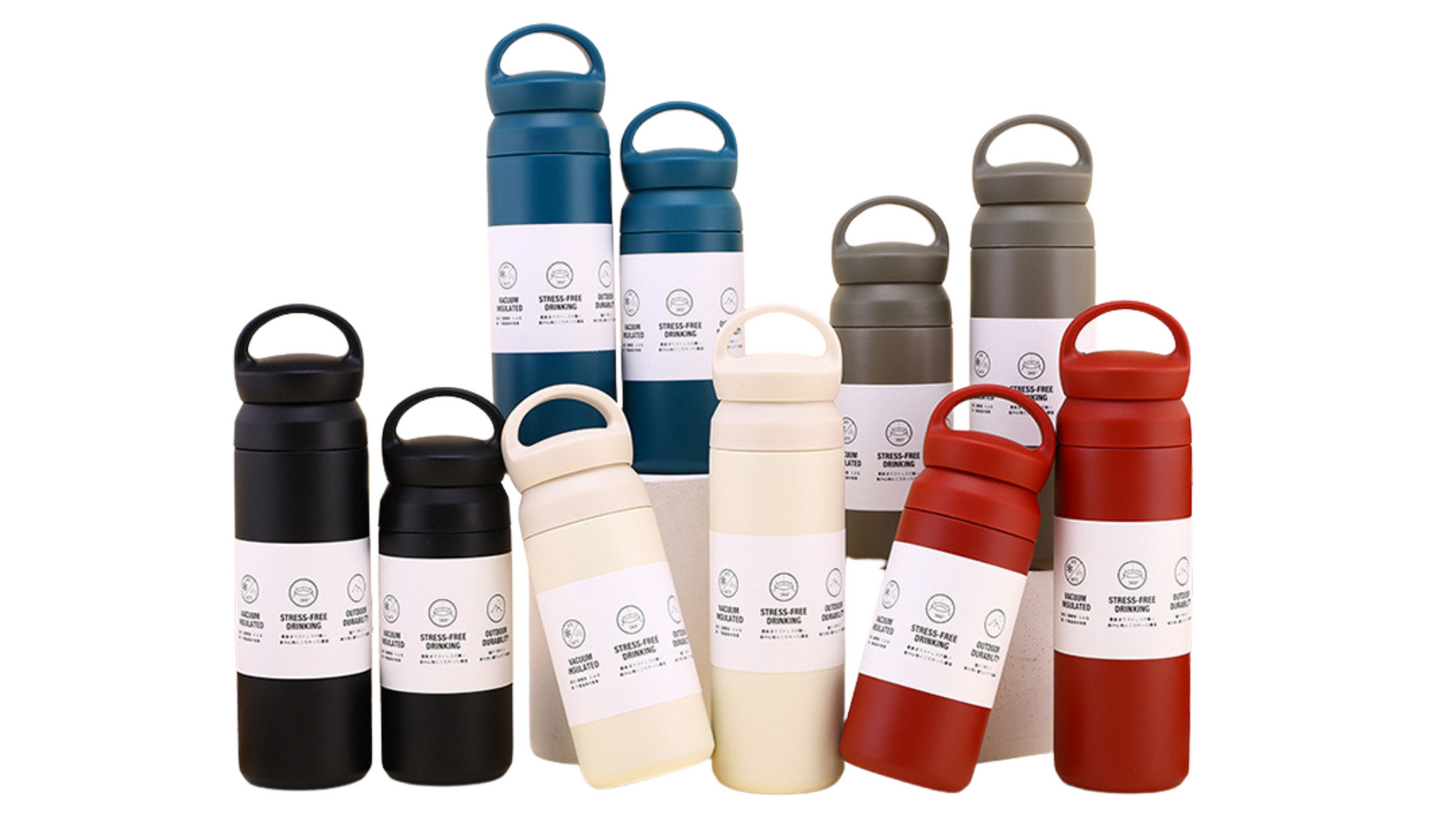 Japanese-Style Stainless Steel Insulated Bottle