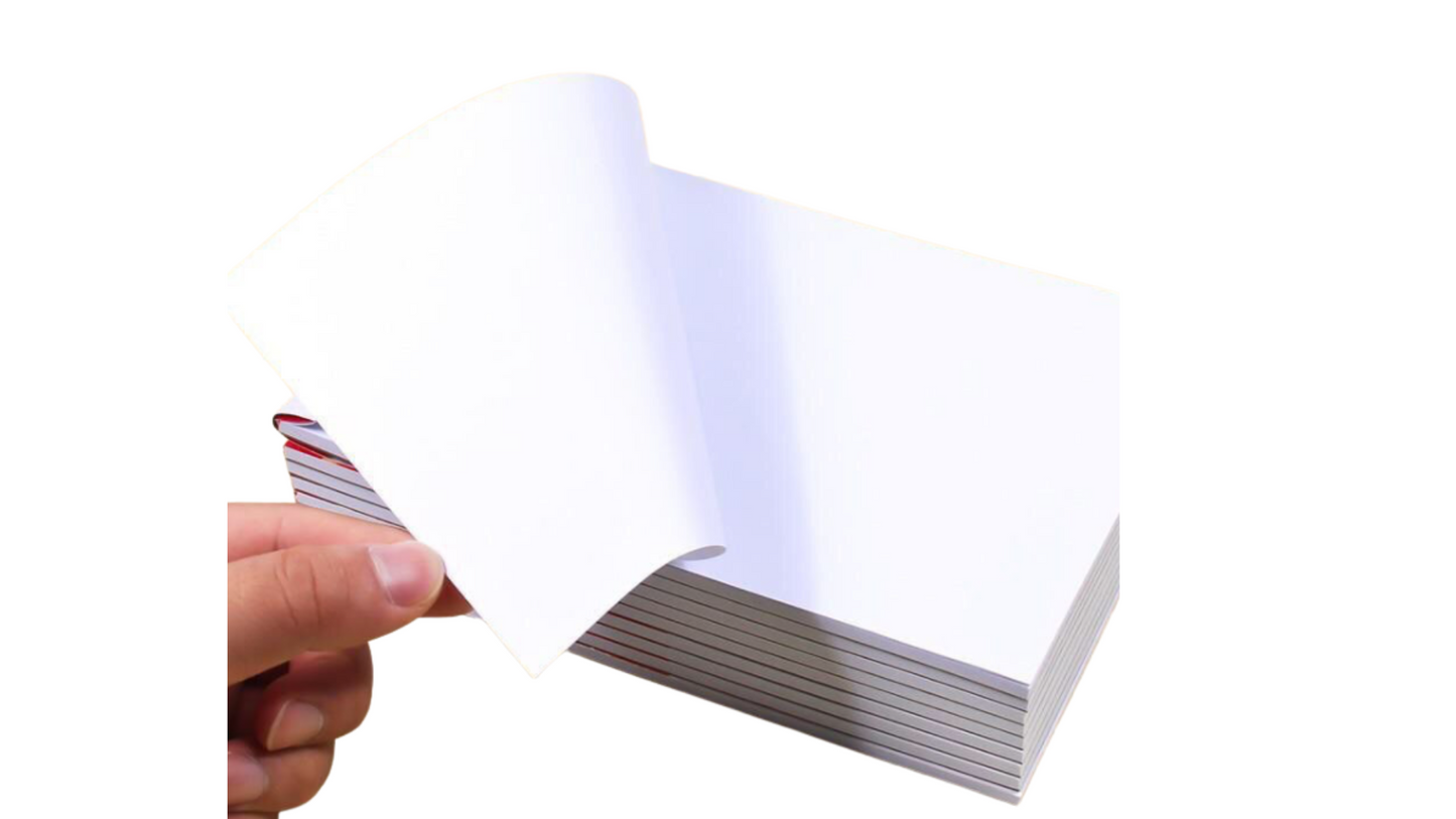 Set of 10 Thickened Blank Notepads