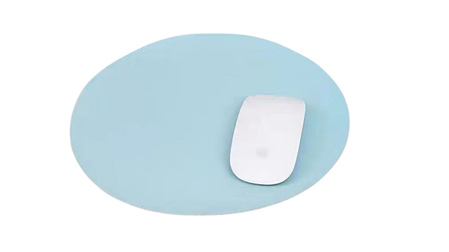 Round Waterproof Leather Mouse Pad