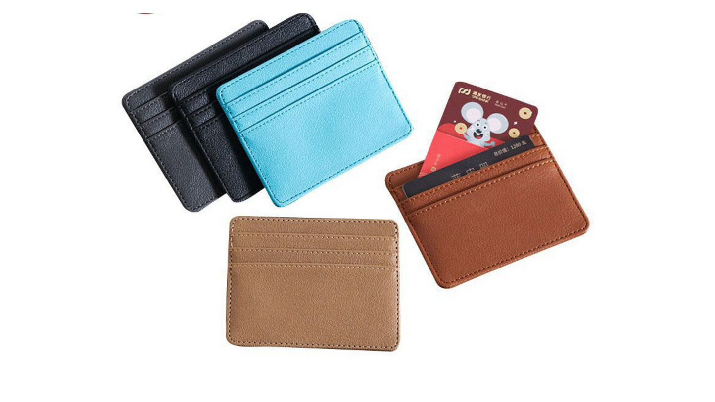 RFID-Blocking PU Leather Cardholder