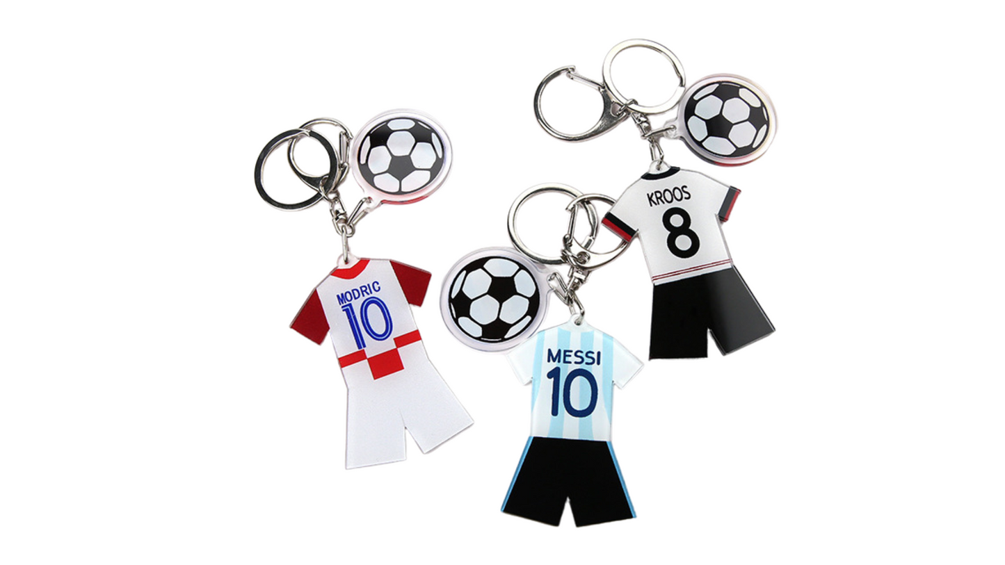 Argentina Messi Acrylic Football Keychain
