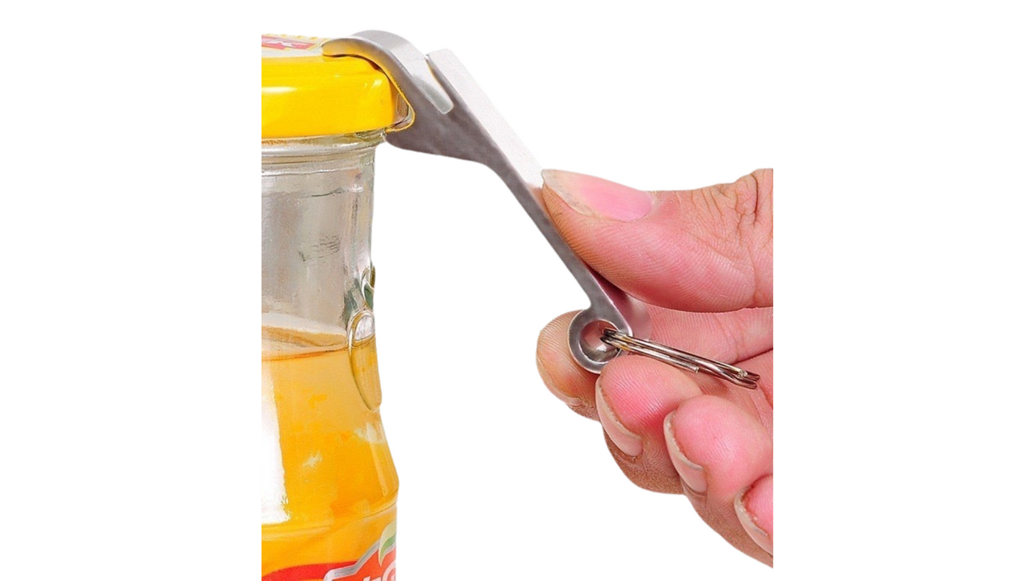 Aluminum Metal Bottle Opener Keychain
