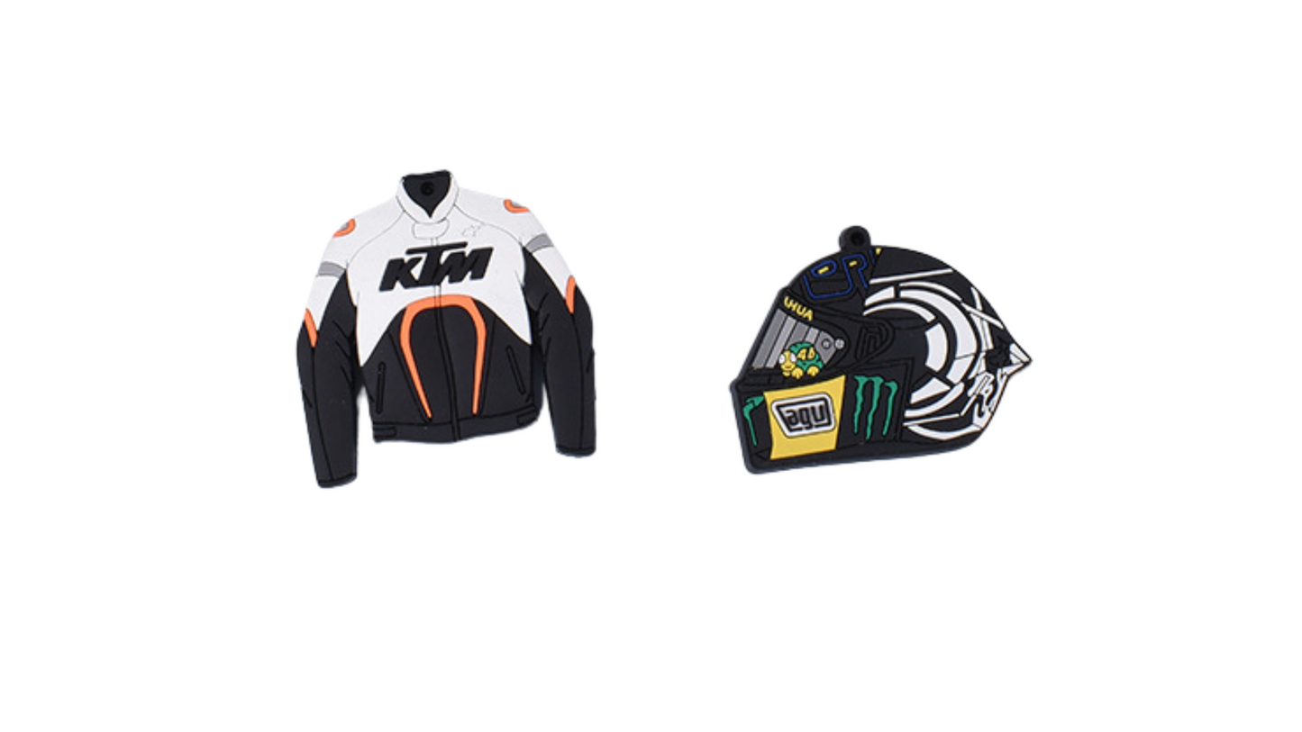 Motorcycle Racing Helmet Keychain