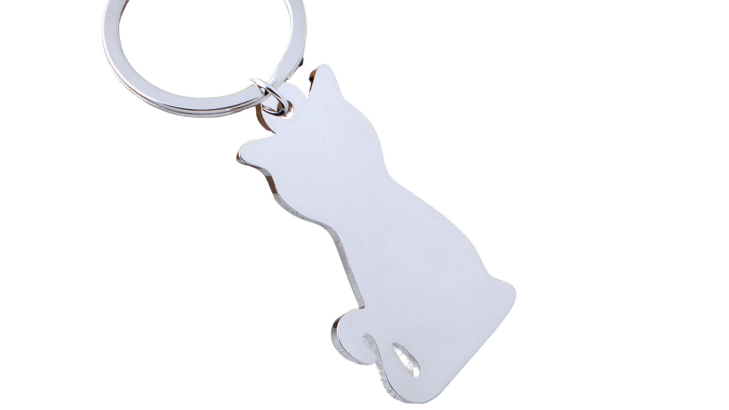 Metal Cat Series Keychain