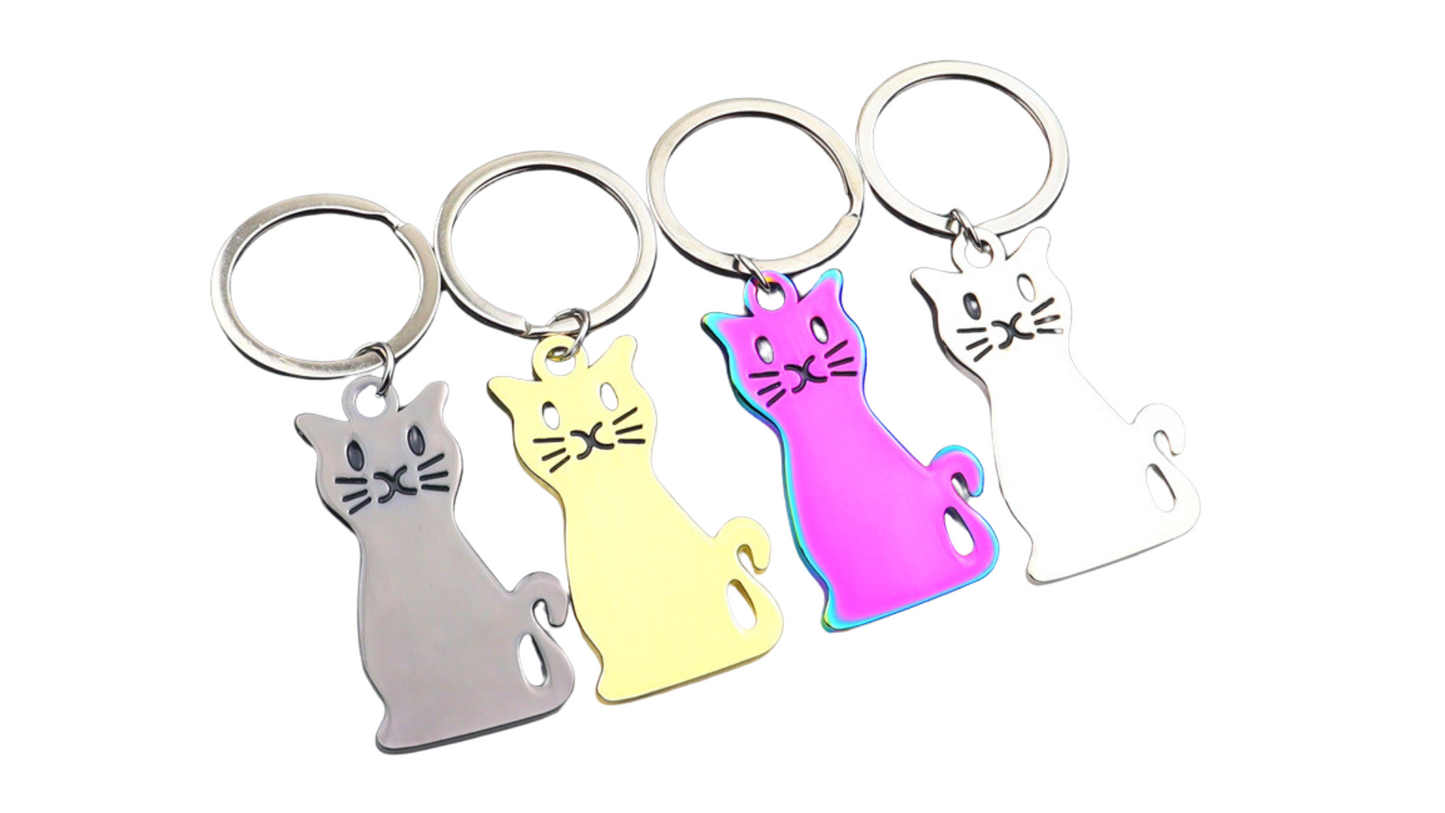 Colorful Cat Keychain