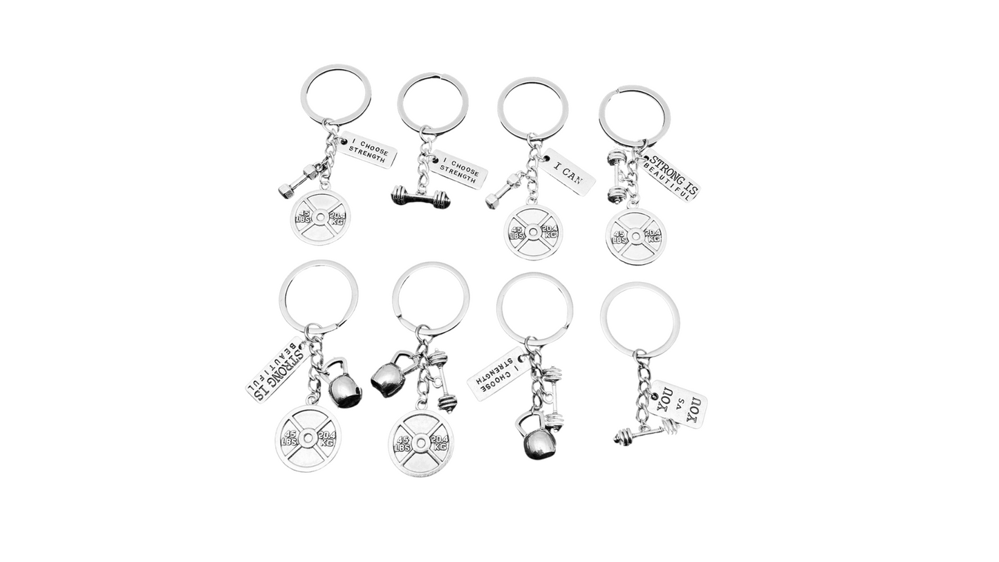 Fitness Equipment Keychains