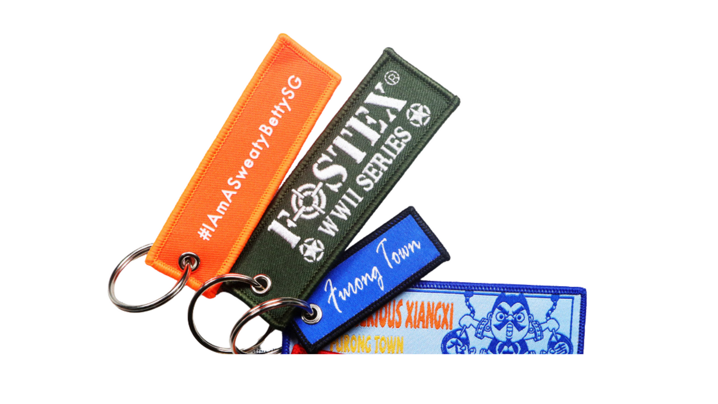 Double-Sided Embroidered Keychain