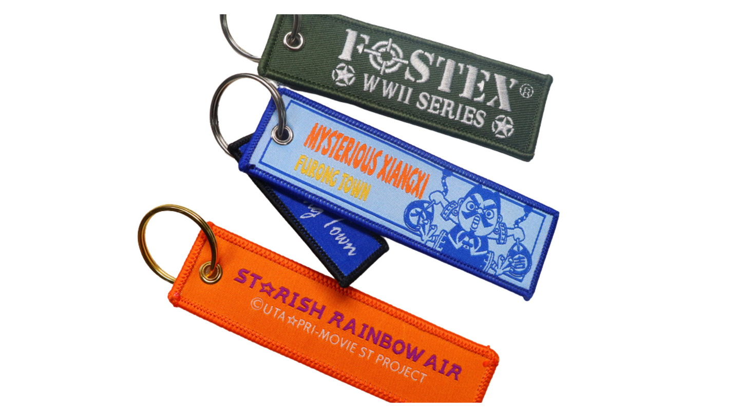 Double-Sided Embroidered Keychain