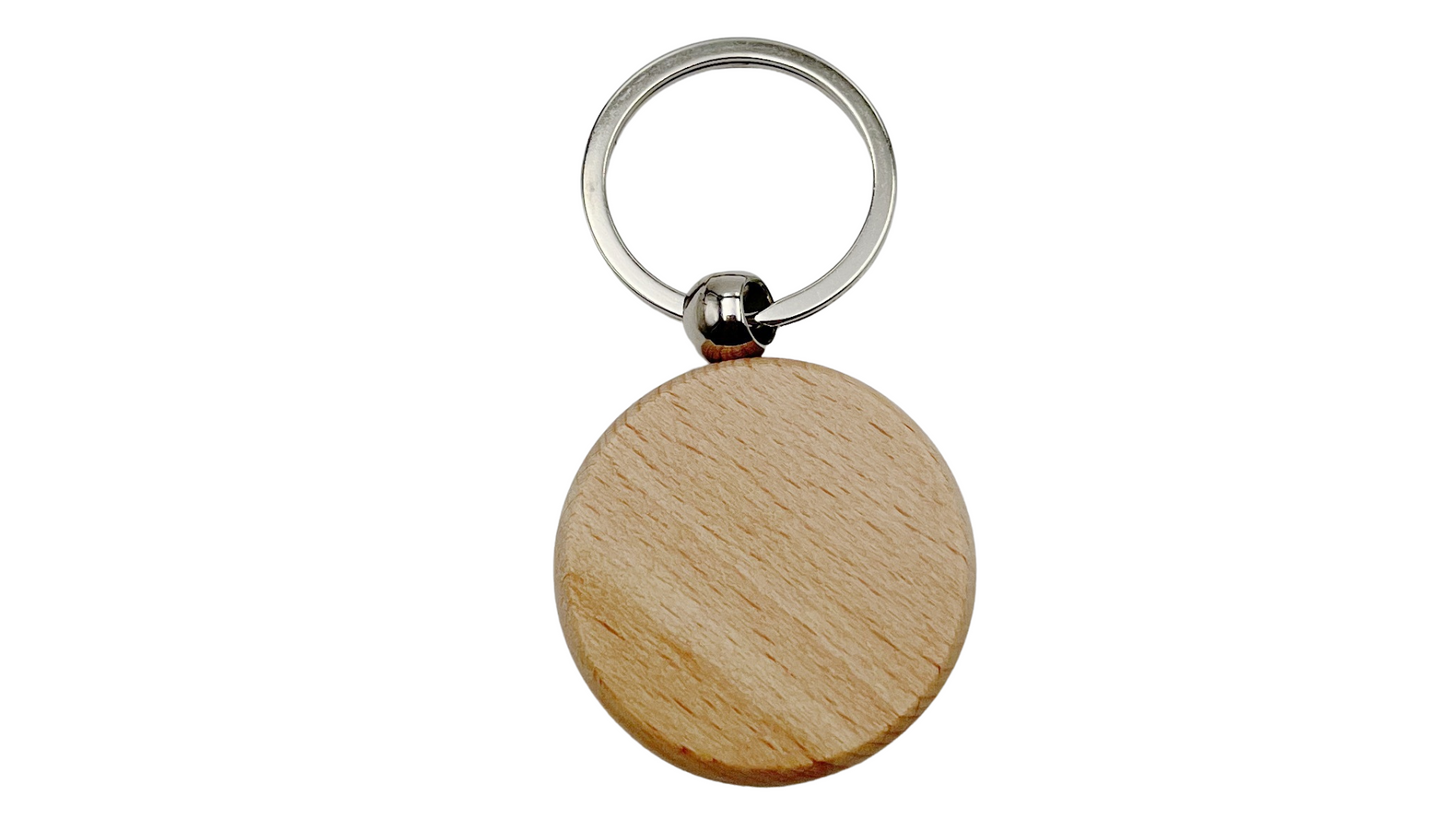DIY Beech Wood Keyring