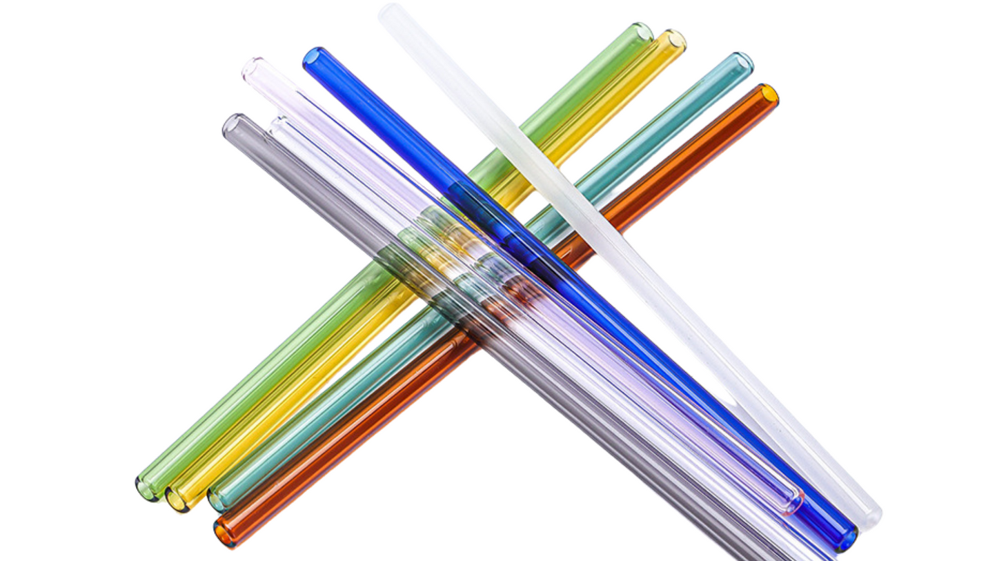 Custom High Borosilicate Glass Straws