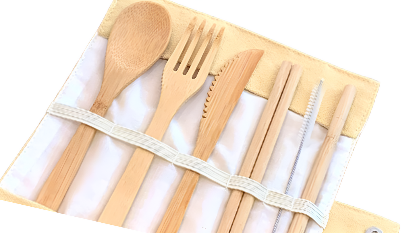 Bamboo Portable Cutlery Set