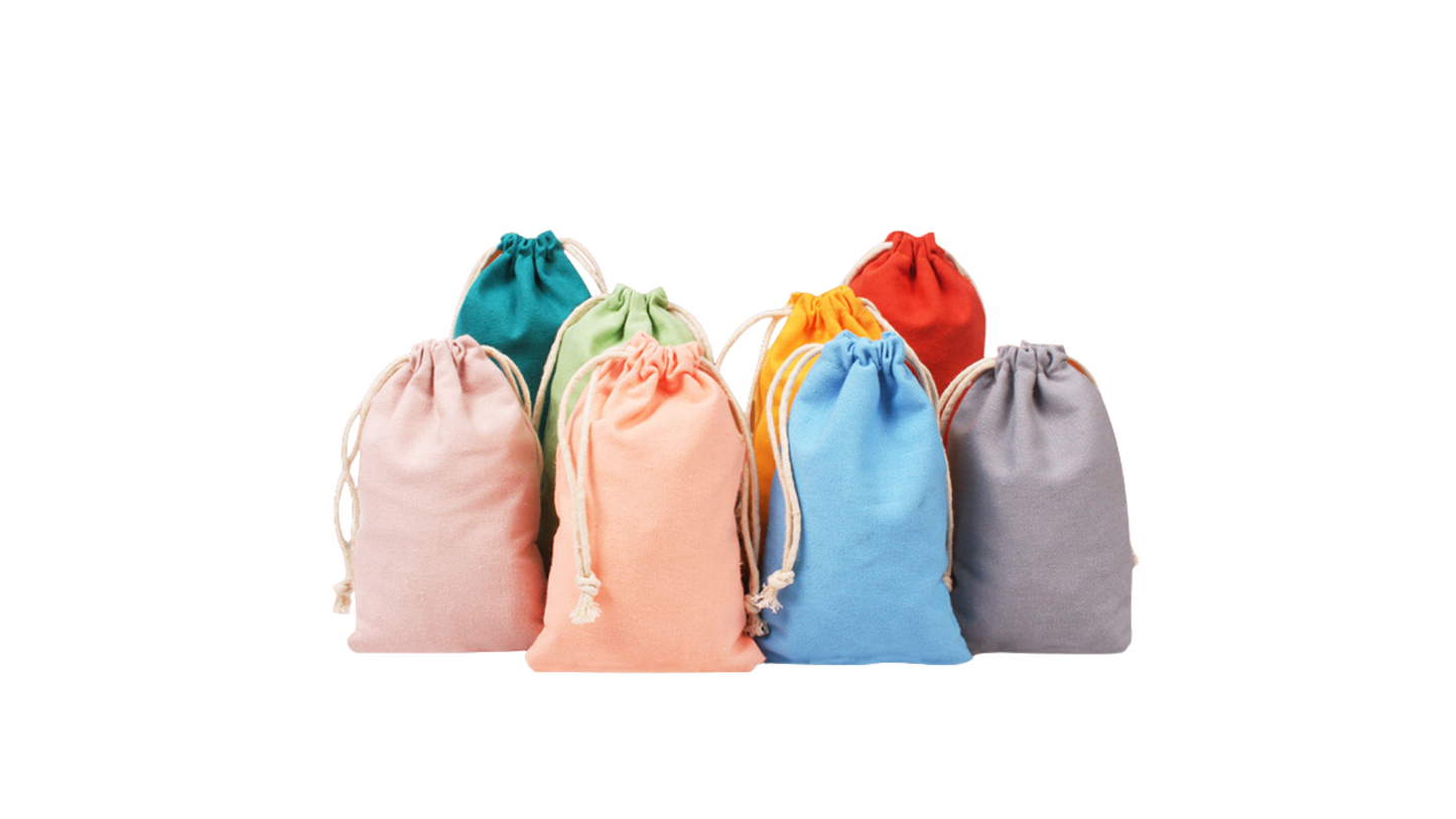 Custom Cotton Canvas Travel Pouch – Branded Drawstring Bag for Corporate Gifting