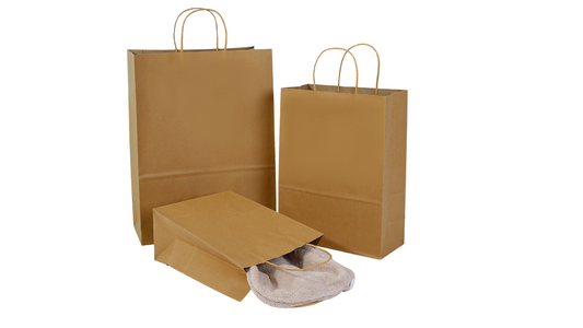 Kraft Paper Handle Gift Bags – Ready Stock