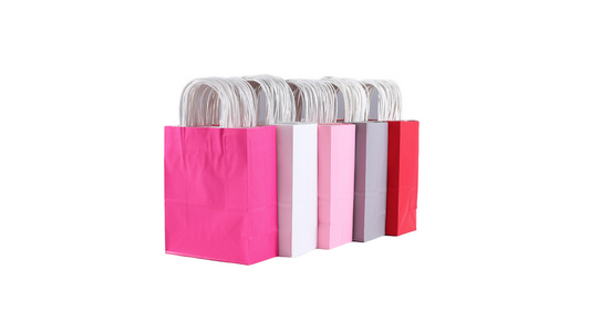 Kraft Paper Handle Gift Bags – Ready Stock