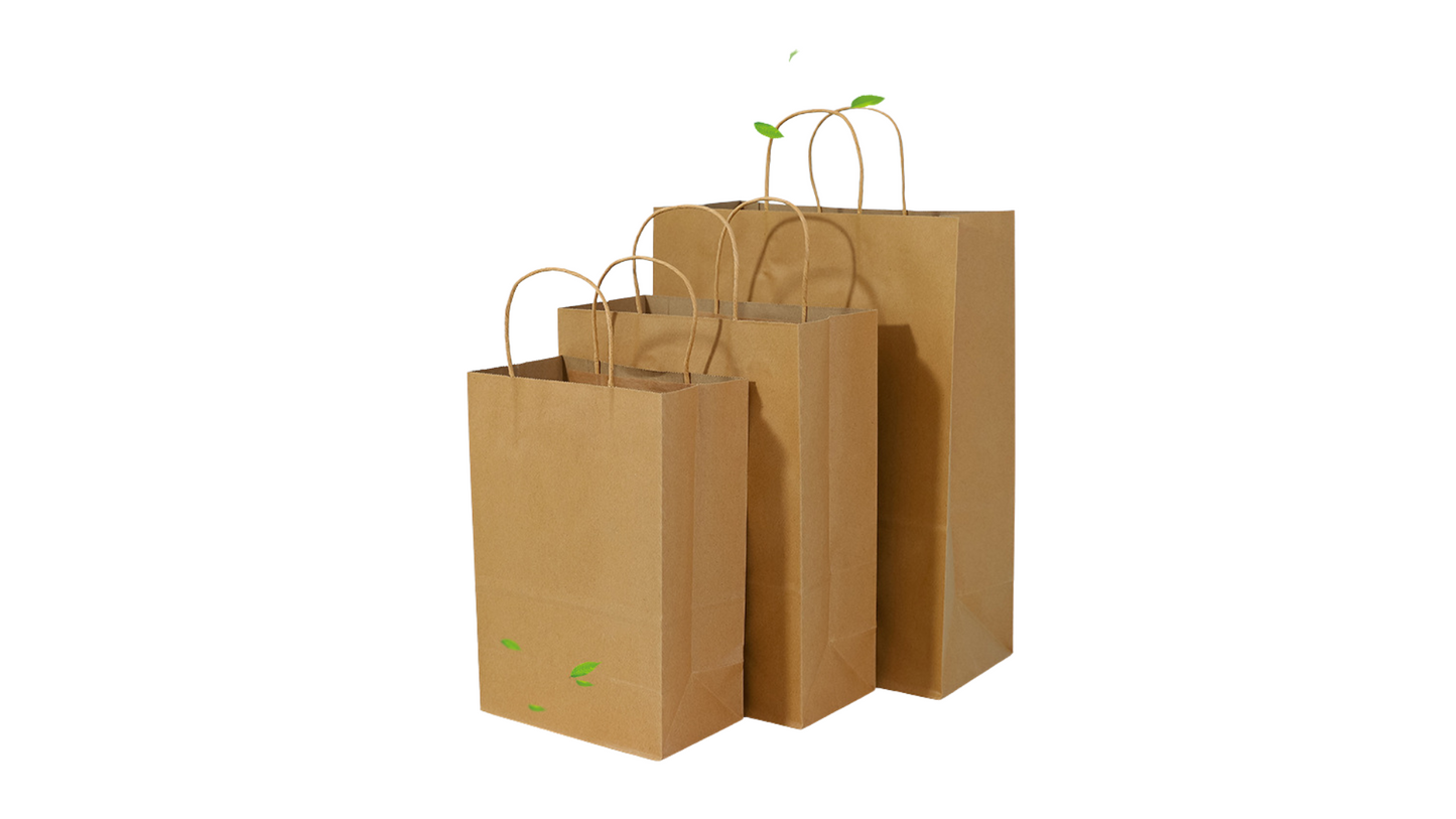 Kraft Paper Handle Gift Bags – Ready Stock